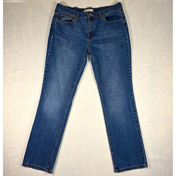 Levi's Denim - Levi's 505 Straight Leg Jeans Womens 12 Medium 34x29.5 Medium Wash Stretch